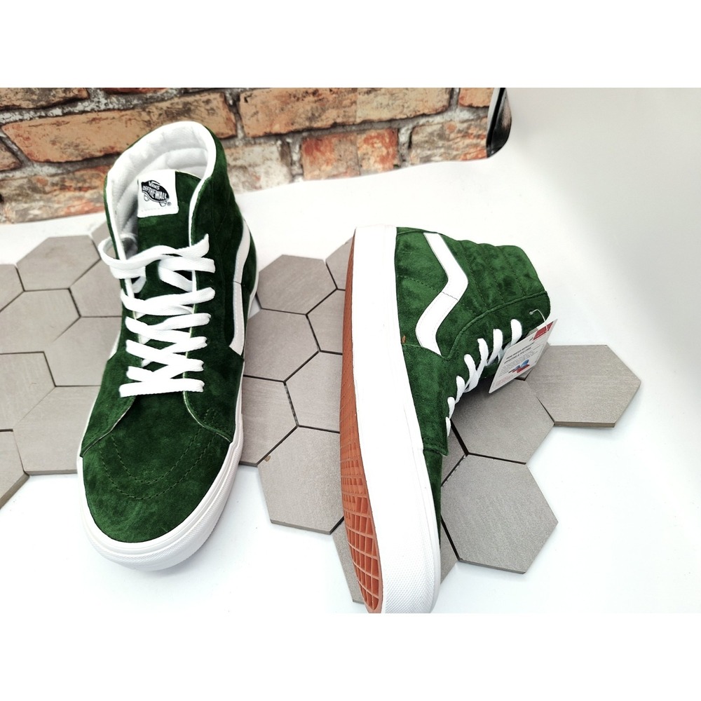 Vans Sk8-Hi‎ Pig Suede Douglas Fir Green Size US 9.5 Men's New VN0007NSBXU Rare - Picture 11 of 13